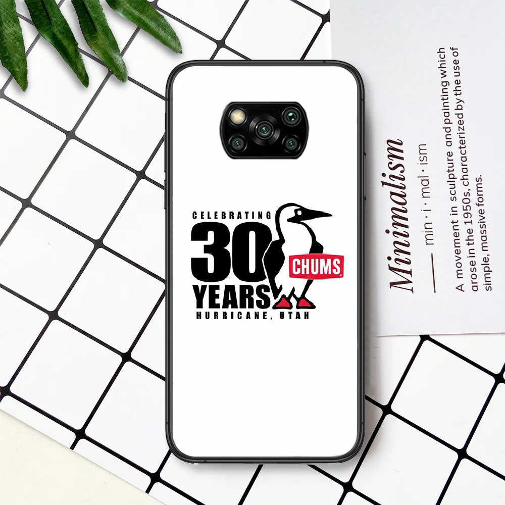 

Fashion Trend Brand Chums Phone Case For Xiaomi Mi Note 10 A3 9 MAX 3 A2 8 9 Lite Pro Ultra black Hoesjes Luxury Shell Tpu