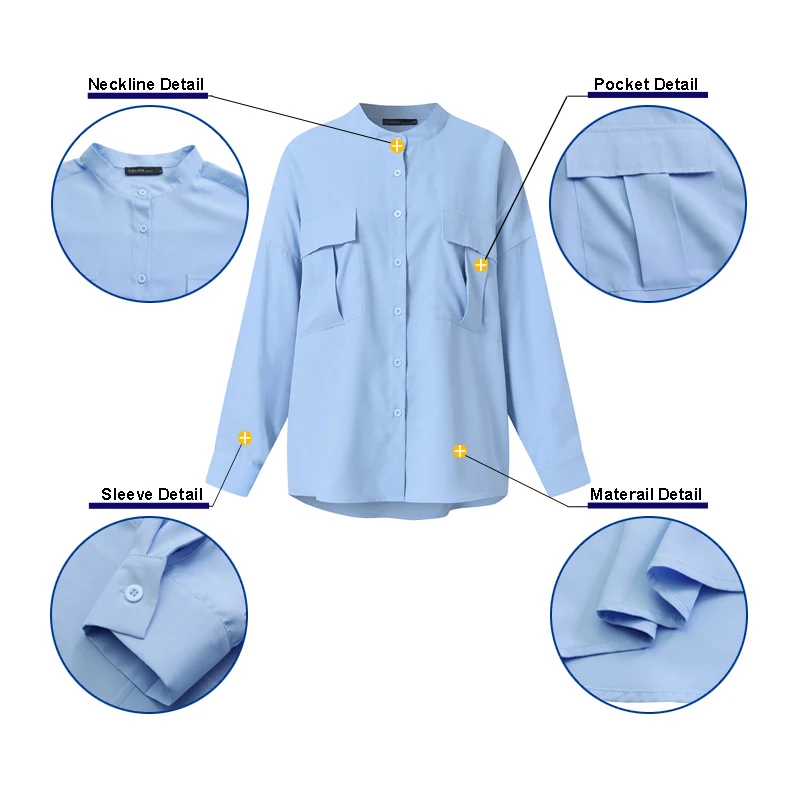 

ZANZEA Elegant Solid Shirts Plus Size Work Top Women's Spring Blouses 2021 Casual Long Sleeve Blusas Female Button Down Chemise