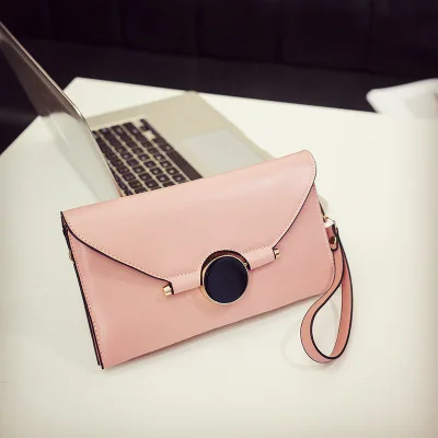 

Leather clutch for women Evening Bags fashion chain purse lady shoulder bag handbag messenger bag card holder purse short clutch