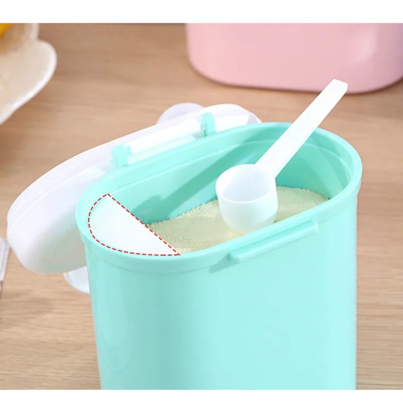 Alta capacidad de leche en polvo para beb&eacute; Melkpoeder contenedor de comida de beb&eacute; caja de almacenamiento doble capa de los ni&ntilde;os de alimentaci&oacute;n caja para reci&eacute;n nacido-3