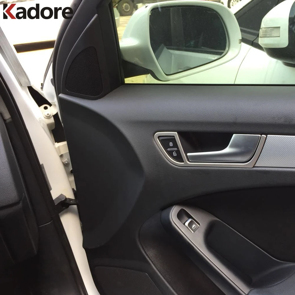 Крышка для внутренней дверной ручки Audi A4 B8 2009 2016 из нержавеющей стали|Лепнина