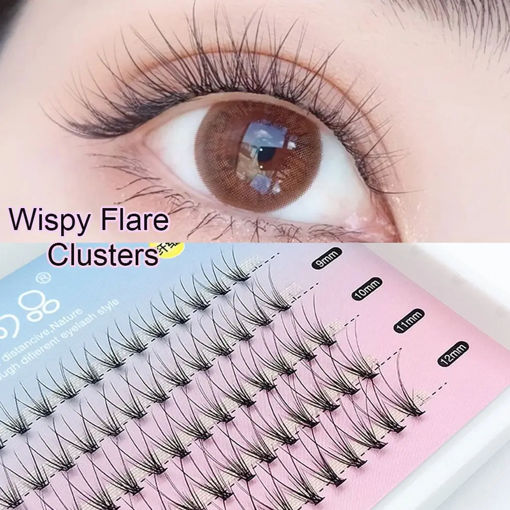 

5 Rows/100 PCS Mixed Length Individual Eyelashes Wispy Volume Clusters False Eyelashes Natural Long Eye Makeup Tools