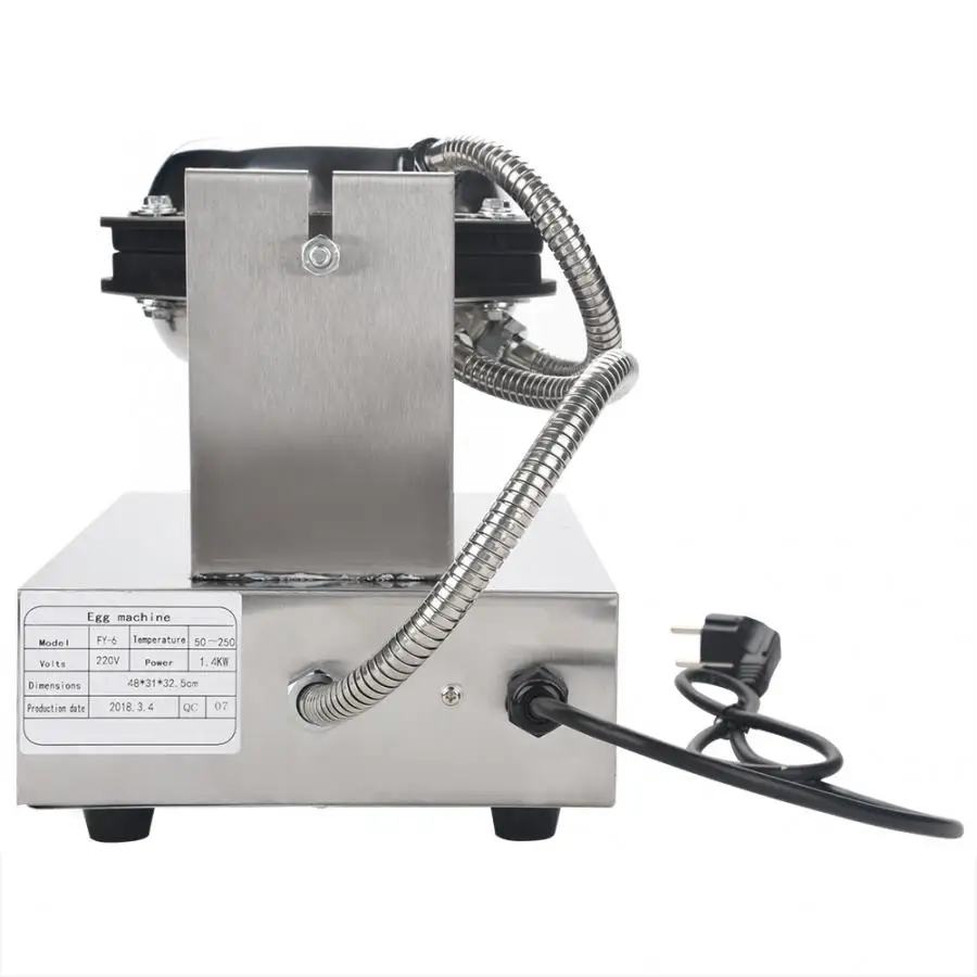 1400 Вт электрическая вафельница с пузырьками для яиц коммерческая антипригарная