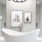 Смешные цитаты в ванную комнату, Черно-Белая настенная Картина на холсте, скандинавский постер, принты унитаза, смешные картины, Декор для дома