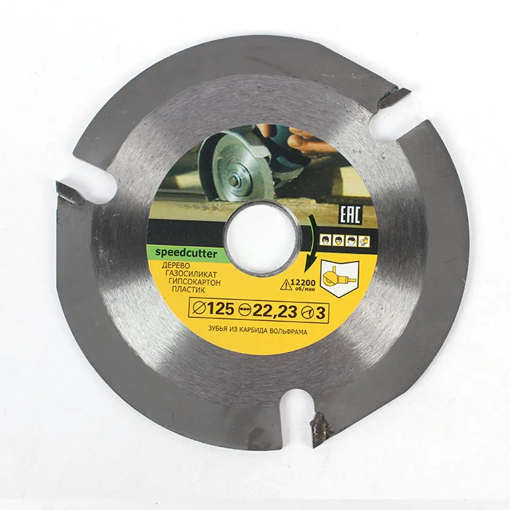 

125mm 6T Wood Circular Saw Blade Speed Cutter Wood Carving Cutting Disc For Angle Grinder For Wood Cutting Sculpting Shaping