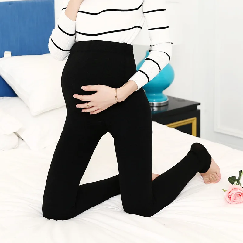 B010 Closeout красочные хлопковые леггинсы для беременных женщин регулирование