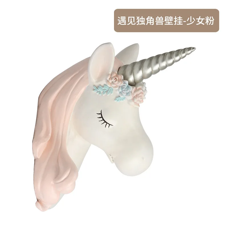 Симпатичные Подвески в виде единорога из смолы настенное украшение подвесное на