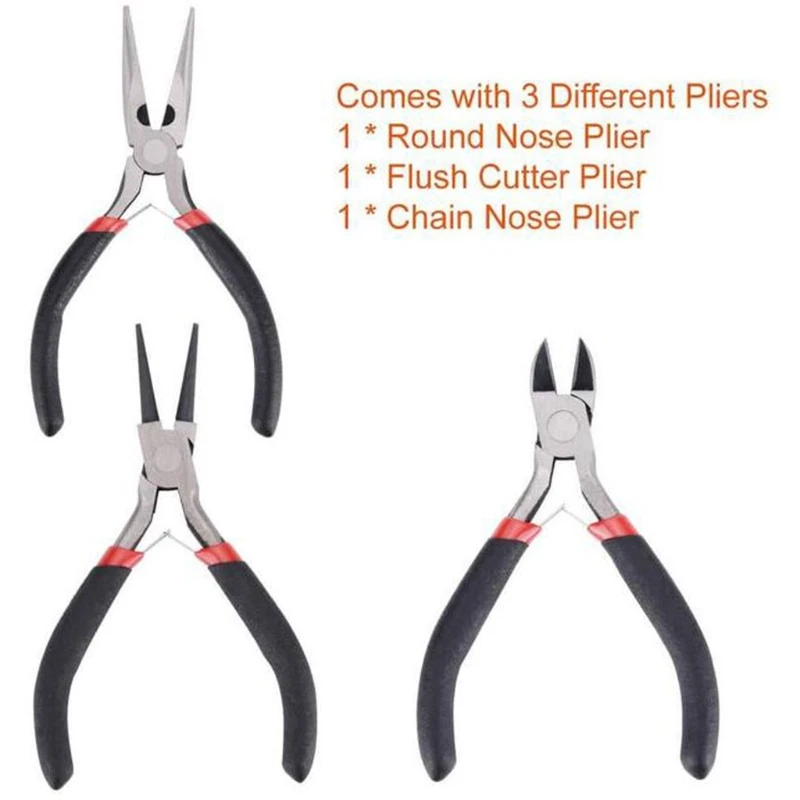 

LXAE Jewelry Making Tool Kits with Jewelry Making Supplies Kit Jewelry Wires and Jewelry Findings for Jewelry Repair Making
