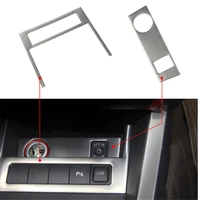 2pcs new high quality stainless steel cigarette lighter sequins usb panel decoration cover for volkswagen jetta mk6 car styling
