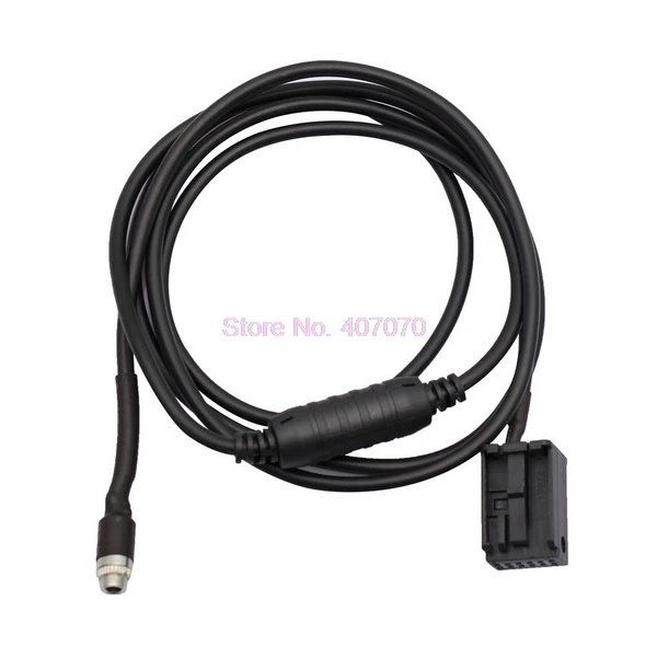 by DHL or Fedex 200pcsCar 3.5mm 12Pin AUX Auxiliary Wire Music Audio Cable For BMW E60 E63 shield Auto Adapter Black | Автомобили и