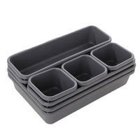 8pcs drawer separate organizer free combination storage desk drawer storage box sdrawer storage pot slots cases