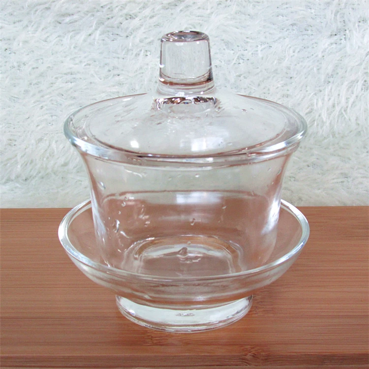 [Грандиозность] Термостойкое Высокопрочное прозрачное стекло Gaiwan среднего