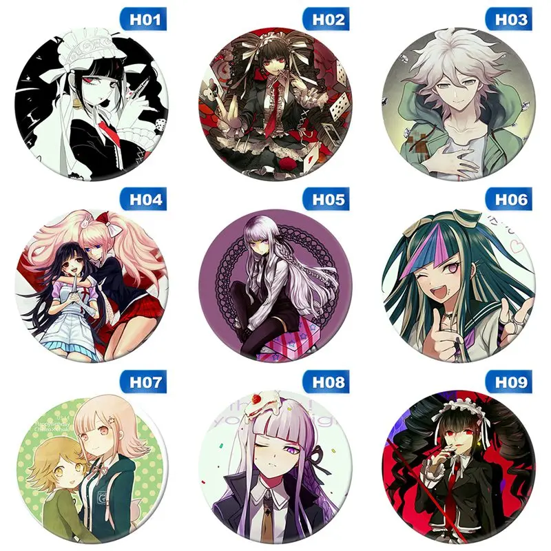 

Cartoon Characters Brooch Decoration Pin Anime Badges Monokuma Danganronpa Badge