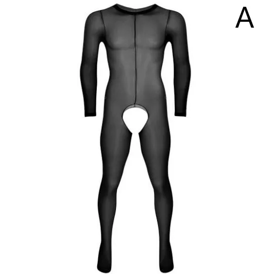 Мужские прозрачные колготки с вырезом чулки боди Лидер продаж мужское белье для