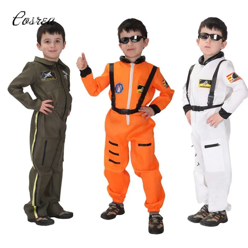 Детская Униформа пилота костюм спецназа полицейский астронавт тканевый для
