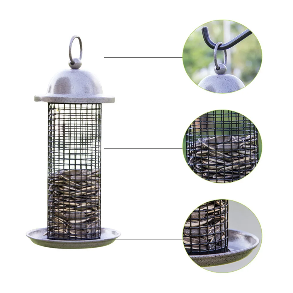 Новый Пластик оцинкованная решетка кормушка для птиц пельменей смазка шаровый