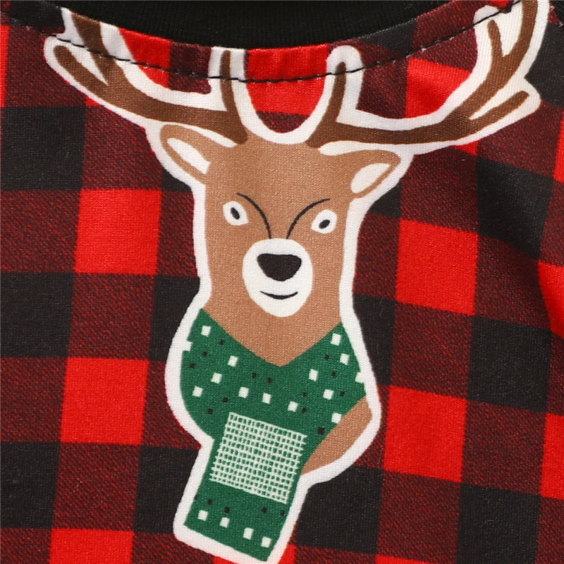 

Fashion Toddler Kid 3 Pcs Christmas Outfits Suits, Long Sleeve Cartoon Printed Shirt Top + Long Pant + Headband Clothes Sets