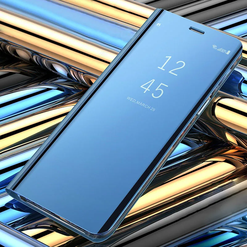 

Чехол для samsung Galaxy M30s, прозрачный зеркальный смарт-чехол из искусственной кожи, противоударный флип-чехол для samsung Galaxy M30S, чехол