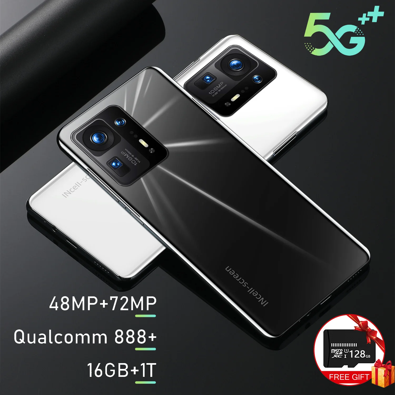 

Оригинальный сотовый смартфон 7,3 дюйма, микробент, LTE 12 16 ГБ + ТБ, 7300 мАч, Android, 72 МП, Qualcomm888, распознавание лица, GPS