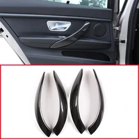 real carbon fiber for bmw f30 3 series 2013 2018 car interior door handle trim accessories 4pcs