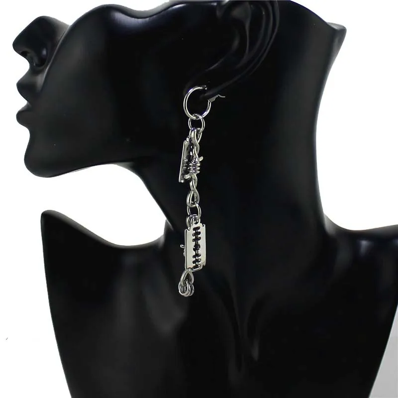 1 шт. панк готический сплав колючая проволока закручивающееся лезвие цепь звено