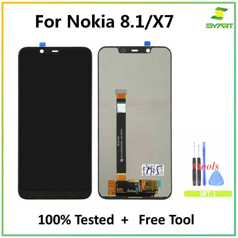 Для Nokia 8 1 X7 2018 экран TA 1119 1121 1128 1131 ЖК + сенсорный дигитайзер Замена для Nokia8.1