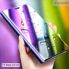 Флип-чехол Auroras для ZTE Blade V10 Vita, умный зеркальный противоударный чехол-подставка для ZTE Blade V10 Vita, чехол