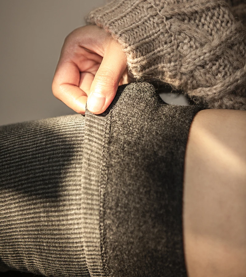 Женские хлопковые теплые чулки уличная одежда толстые длинные носки однотонные