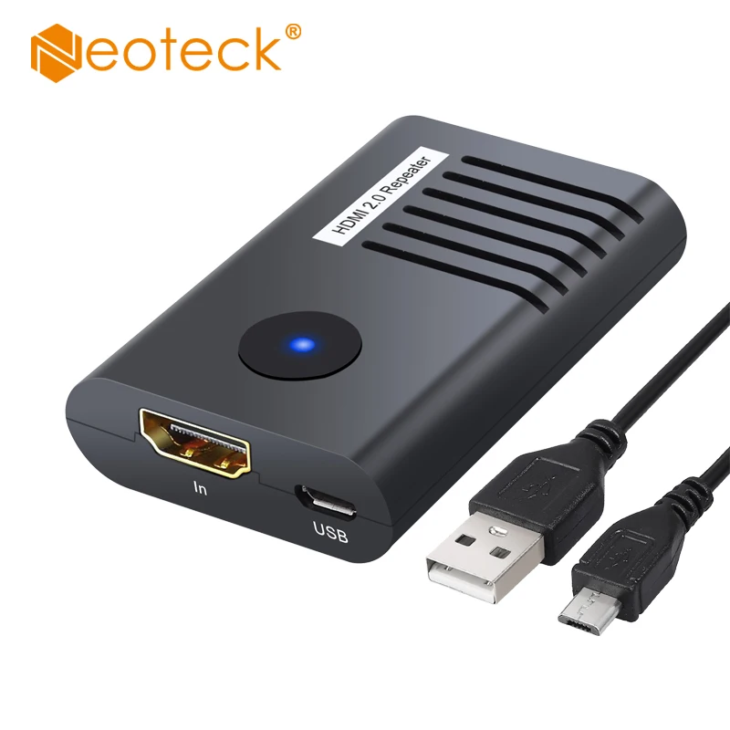 Neoteck HDMI совместимый 2 0 ретранслятор поддержка 4K 60Hz HDR 4: 4 60M 2160P 3D расширитель бустер