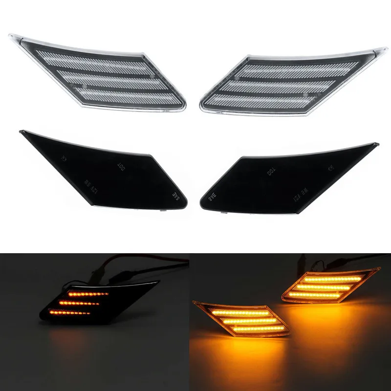 

2Pcs Dynamic Led Side Marker Lights Flowing Turn Signal Bumper Sequential Blinker Lamps For Subaru BRZ Scion FR-S Toyota FT86