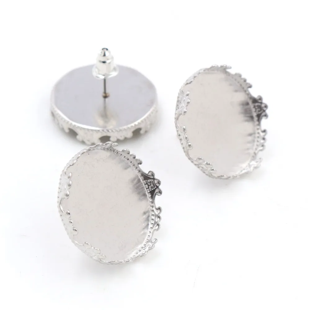 (Не выцветает) 12 мм/20 мм 20 шт сережки из нержавеющей стали шпильки