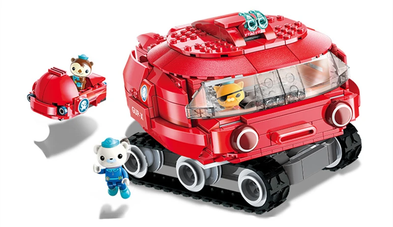Octonauts Собранный автомобиль фигурка игрушки Barnacels Kwazii песо Пингвин Dashi Inkling модель игрушки для детей подарок