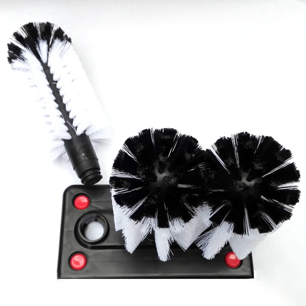 

Easy Install Pub Kitchen Bar 3 Brush Head Glass Washer Scrubber Cleaning Universal Household Suction Base Tool Catering