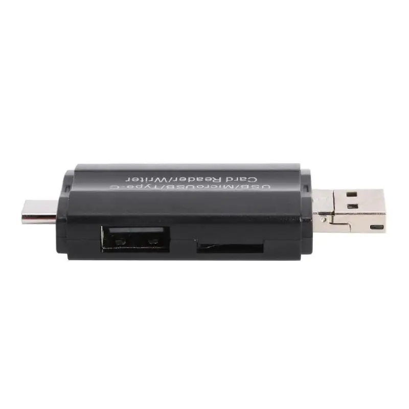 3 в 1 OTG кард-ридер type-C+ Micro USB+ USB2.0 для TF карты памяти Android высокоскоростной USB 2,0 Поддержка Windows MacOS или больше