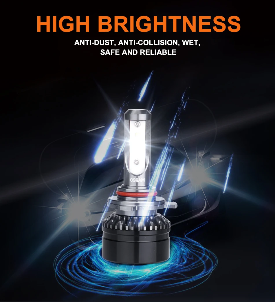 Лампа Ксеноновая Osram 9012 светодиодный головной светильник s HIR2 H7 светодиодный лампы 12V автомобильный с H7 светодиодный вентилятор Turbo 19012CW 15210CW светодиодный светильник автомобильный светильник ing лампы H11