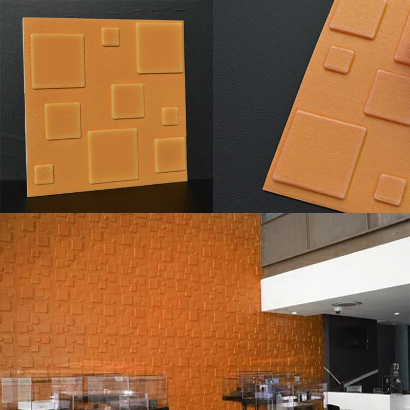Yellow 1 шт. 30*30 см DIY самоклеющиеся ПЭ пены 3D обои анти-столкновения водонепроницаемые обои для спальни гостиной украшения стен - Цвет: Yellow