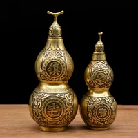 gourd decoration pure copper crafts town house treasures copper gourd feng shui supplies ornaments christmas figurines