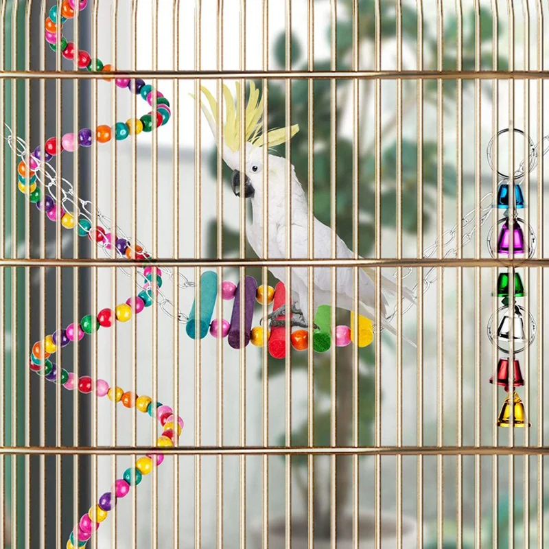 9 шт. птица игрушечные попугаи качели птицы игрушки клетка для птиц гамак висячий