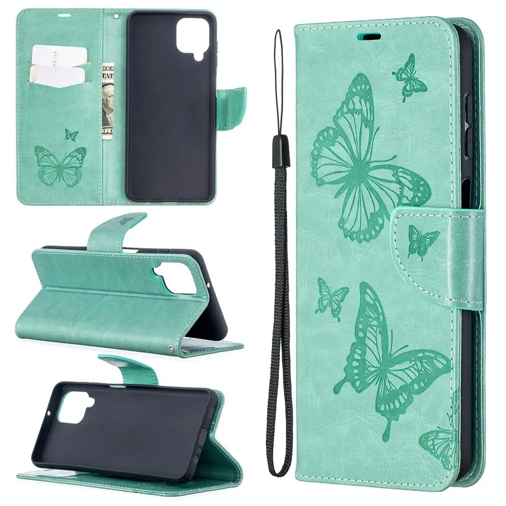 

Wallet Flip Case For Samsung Galaxy A12 Cover Case on For Samsung A 12 A125 SM-A125F Magnetic Leather Stand Phone Protective Bag
