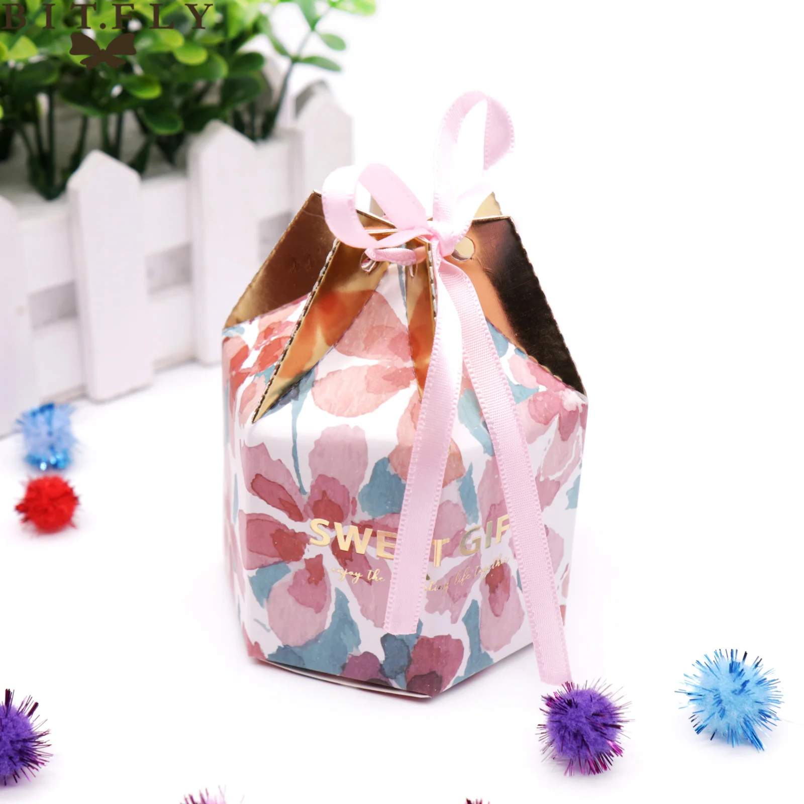 50 шт единорога Фламинго цветок звездное небо конфеты коробки свадьба день