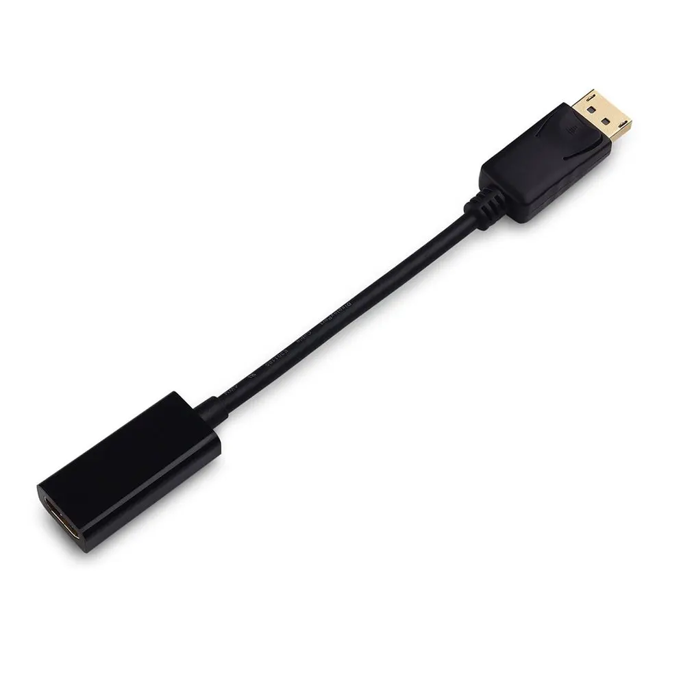 Портативный Удлинительный кабель DisplayPort DP штекер HDMI Женский адаптер прочный