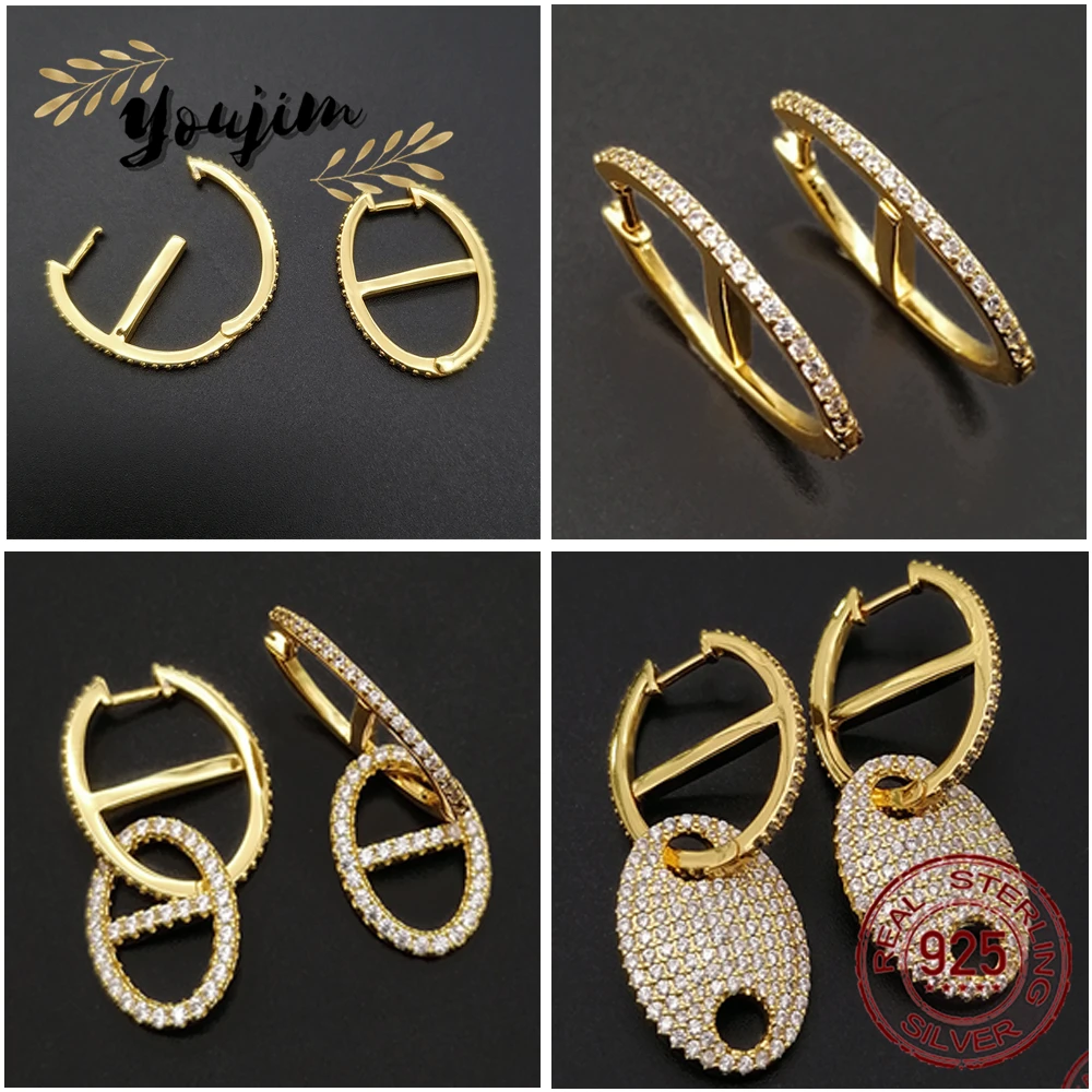 

Женские серьги из серебра 925 пробы с фианитами