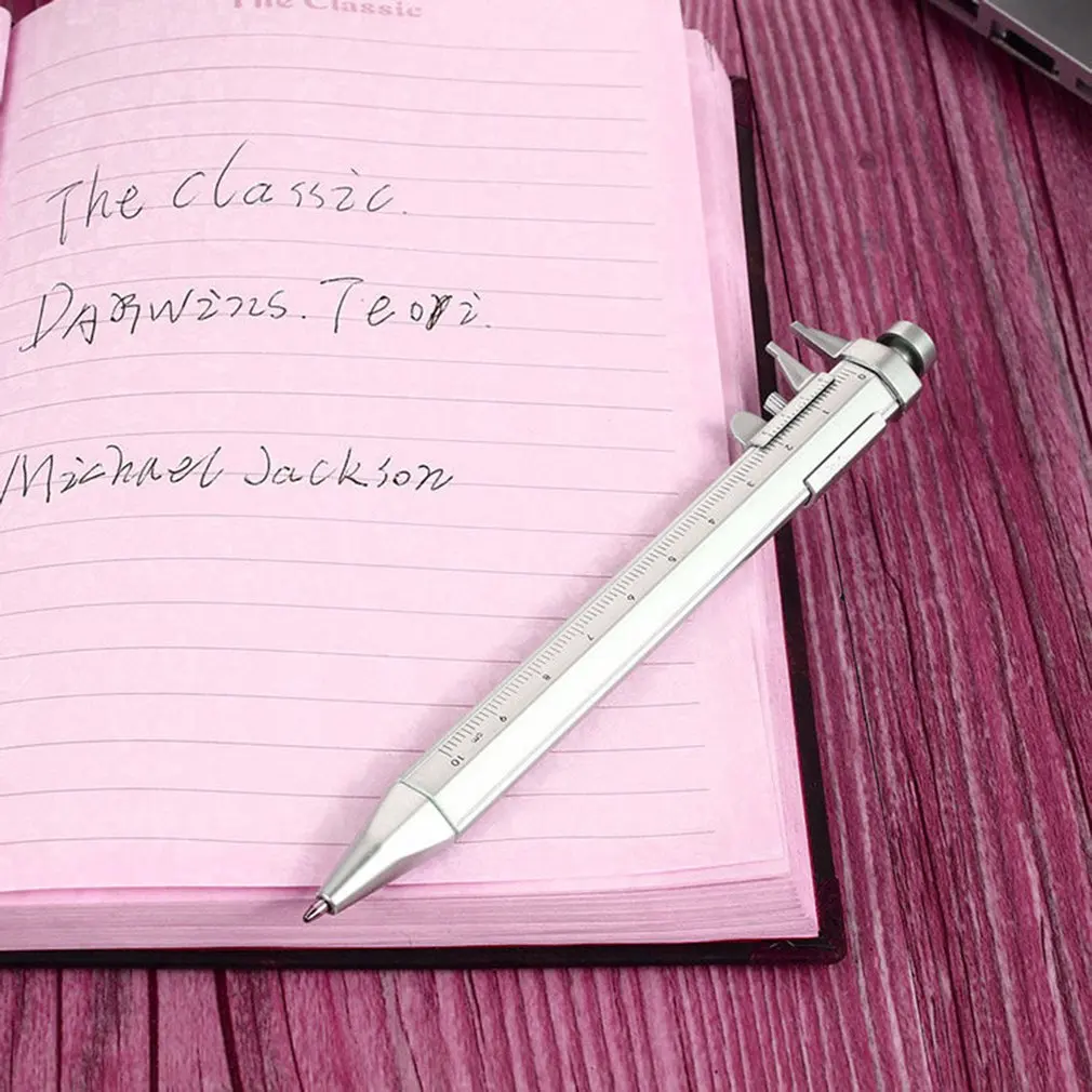 

Multifunction 0.5mm Gel Ink Pen Vernier Caliper Roller Ball Pen Stationery Ball-Point 2 Colors Drop shipping