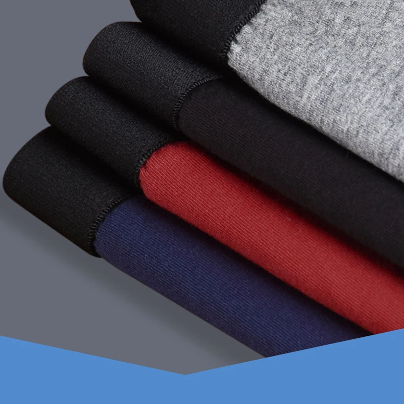 4 Pcs/Lot European And American New Men Underwear High Quality Pure Cotton Pure Color Sports Long Large Size Men's Boxer Briefs