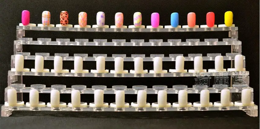 50 шт. кольцо одноцветная карта лак для ногтей Специальная подставка держатель