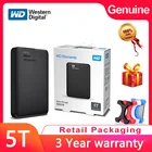 Портативный внешний жесткий диск Western Digital WD Elements 2,5 дюйма, USB, 1 ТБ, 4 ТБ, 5 ТБ