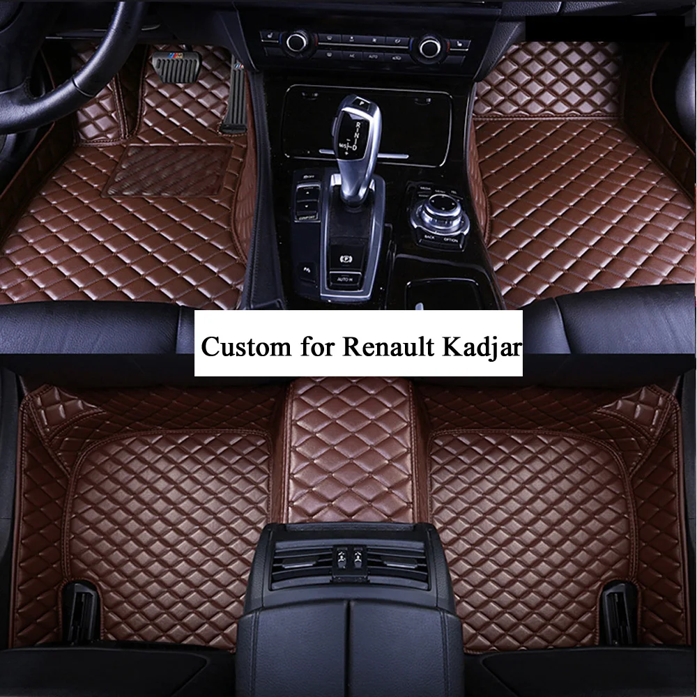 

Car Floor Mats for Women and Men Artificial Leather Mat for Renault Kadjar D7