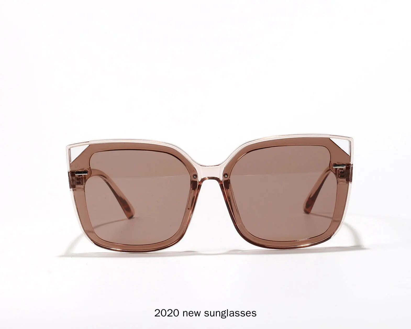 2020 New Vintage Fashion Luxury Cat Sunglasses Women Crystal Brown Blakck Frame Brand Designer Sun Glasses For Female NX | Аксессуары