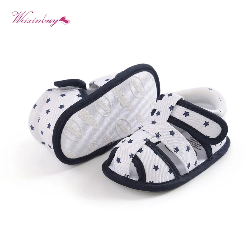 

Summer Canvas Baby Shoes Baby Girl Hollow Star Soft-Soled Princess crib shoes Insert prewalkers