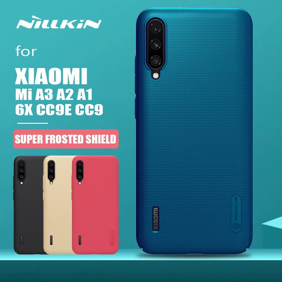 Для Xiaomi mi A3 A2 A1 6X CC9E CC9 Nillkin жесткая ультраматовая защитная накладка на заднюю